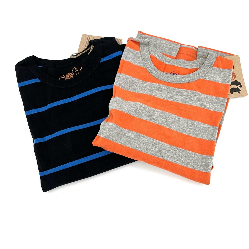 2 Soft striped boy’s long sleeve t shirts